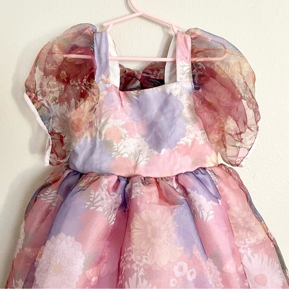 Pleiades Chloe Floral Puff Sleeve Dress - Picture 5 of 15